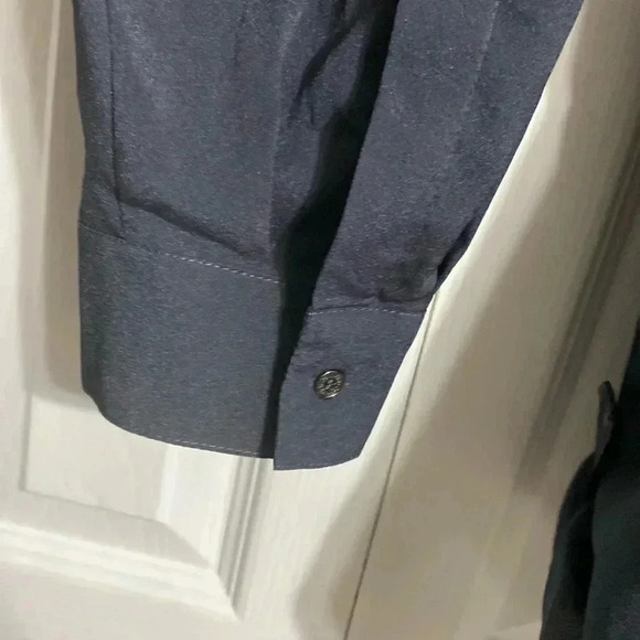 Calvin Klein gray button down blouse top shirt size XL - Picture 9 of 15